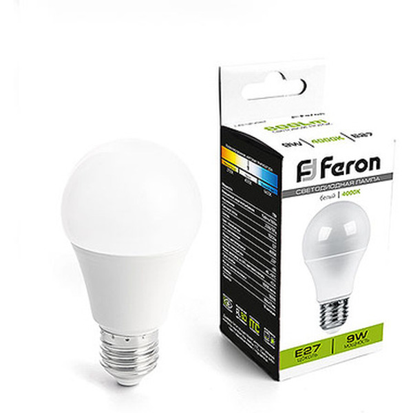 Лампочка FERON LB-3092 9W 230V E27 4000К 41374