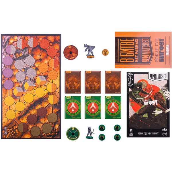 Настольная игра GaGa Games Unmatched: Робин Гуд vs. Бигфут GG216