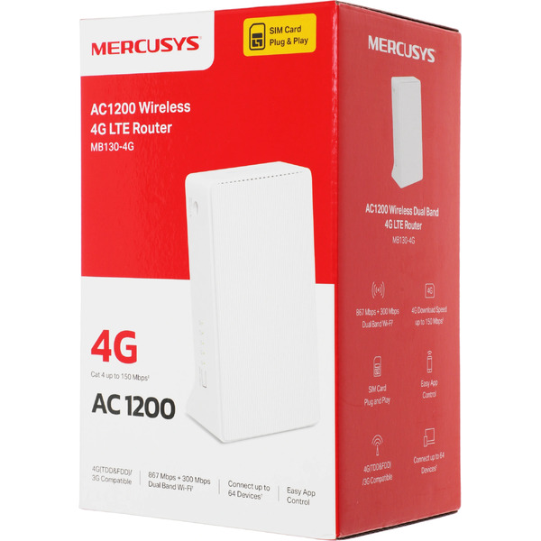 Wi-Fi роутер MERCUSYS MB130-4G
