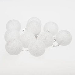 Тайские фонарики NEON-NIGHT 303-077 Пломбир 1.5 м, 10 LED теплый белый