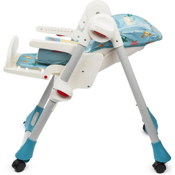 Стульчик для кормления Chicco new POLLY 2 В 1 SEA DREAMS 4 колесика
