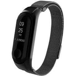 Ремешок Bingo Magnetic для Xiaomi Mi Band 3/4 Черный