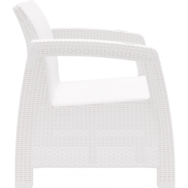 Садовый диван Альтернатива Ротанг-плюс М8351 (белый)