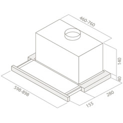 Кухонная вытяжка Elica Elite 14 Lux GRVT WH/A/90