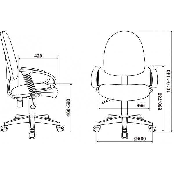 Кресло Бюрократ CH-300 (черный)