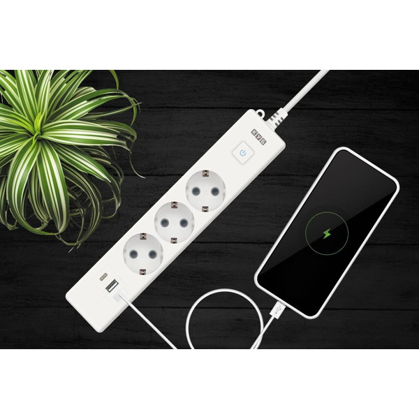 Удлинитель PowerCube PC-5-2M (белый)