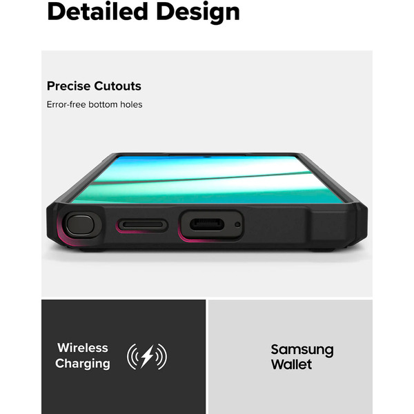 Чехол Ringke RUGGED GEAR MAGNETIC для Galaxy S25 Ultra BLACK
