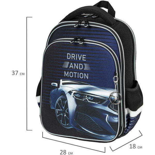 Ранец BRAUBERG QUADRO Sport car 271359