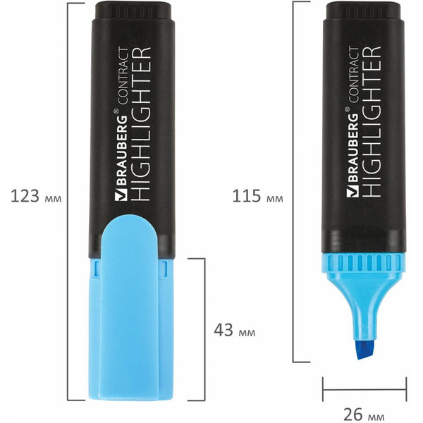 Набор текстовыделителей BRAUBERG Contract 150394