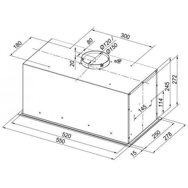 Кухонная вытяжка Konigin Checkbox Ivory 60
