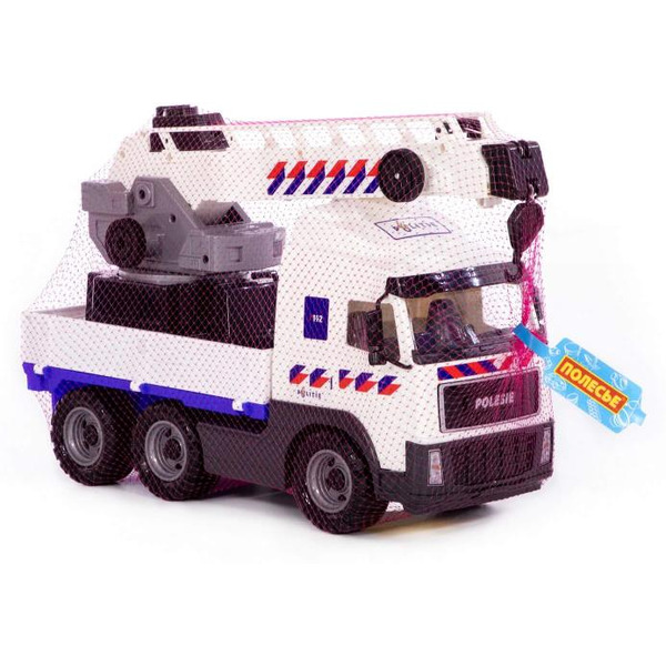 Автомобиль-кран с поворотной платформой полицейский (NL) Полесье 77318