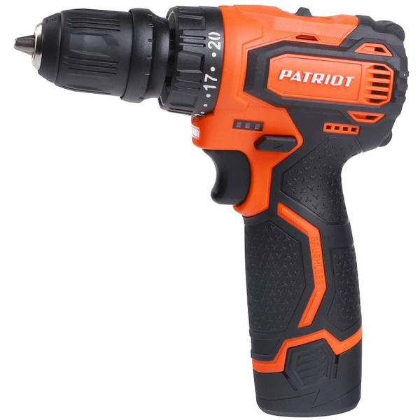 Дрель-шуруповерт PATRIOT BR 369Li (180201369) с 2-мя АКБ и ЗУ