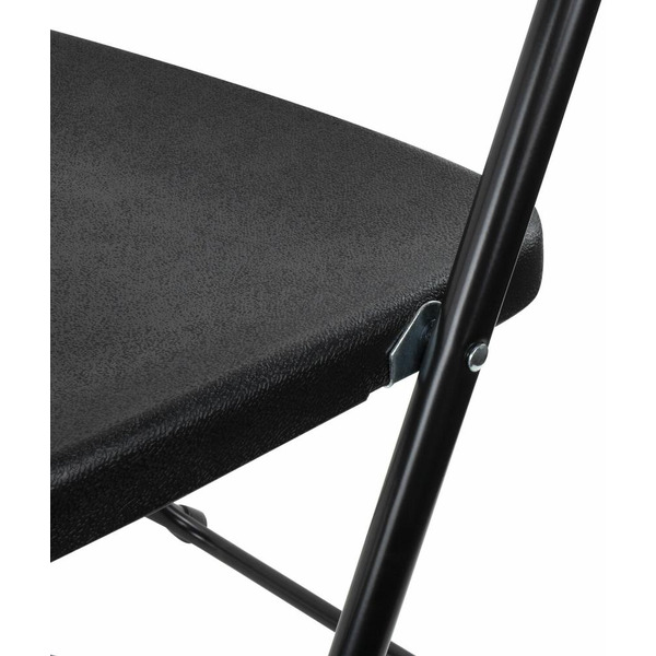 Стулья складные BRABIX Golf CF-002 (КОМПЛЕКТ 4 шт., черный каркас, пластик черный) 533030