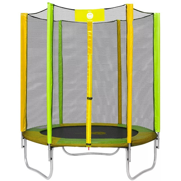 Батут Smile outside STGY-183 зелено желтый 6фт. с защит.сеткой