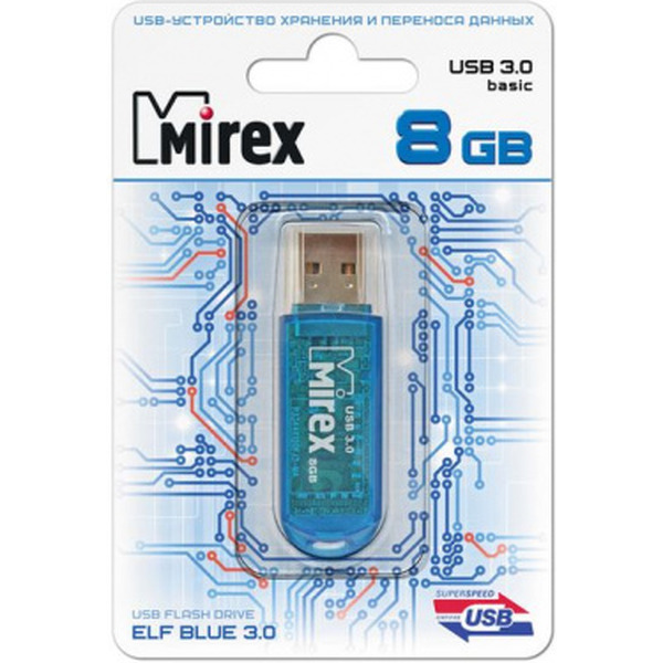 USB Flash MIREX ELF Blue 8GB (13600-FM3BEF08)