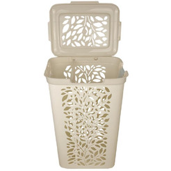 Корзина для белья с разделителем Полимербыт Leaves 60л 4348917