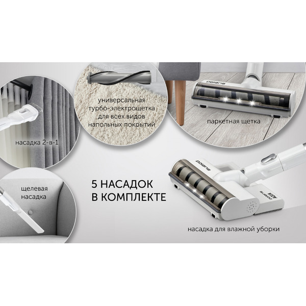 Пылесос Polaris PVCS 7000 Energy WAY AQUA (белый)