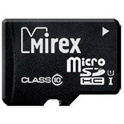 Карта памяти Mirex microSDHC 16GB 13612-MCSUHS16