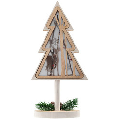 Деревянная фигурка с подсветкой NEON-NIGHT Елка на подставке 504-028