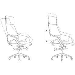 Кресло Бюрократ DAO-2 (коричневый)