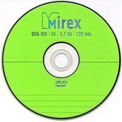DVD-RW диск Mirex 4.7Gb 4x UL130032A4C (1 шт.)