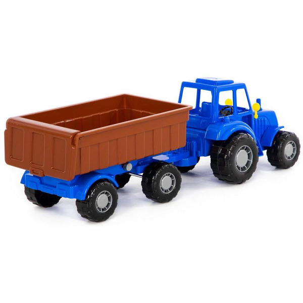 Трактор Полесье Мастер с прицепом №1 84774 (синий)