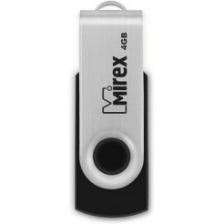 USB Flash MIREX Swiwel Black 4GB (13600-FMURUS04)