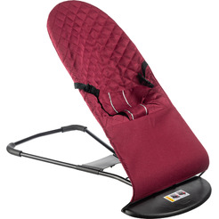 Детский шезлонг NINO Aria балансирующий (бордовый)