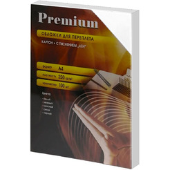 Обложки картонные Office Kit LWA400250 (текстура лён, А4, 250 гр./м2, белые, 100 шт.)