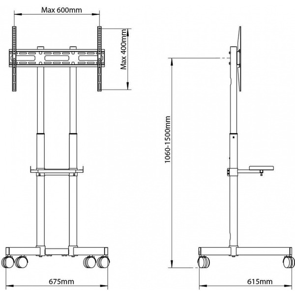 Подставка для телевизора Arm Media PT-Stand-7 (черный)