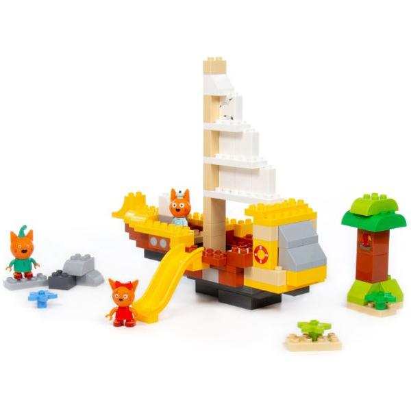 Конструктор Полесье Макси. Три кота. Пиратский корабль 94920