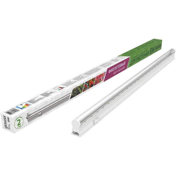 Лампа для растений Gauss Fito 8W 220lm 175-265V IP20 130411908