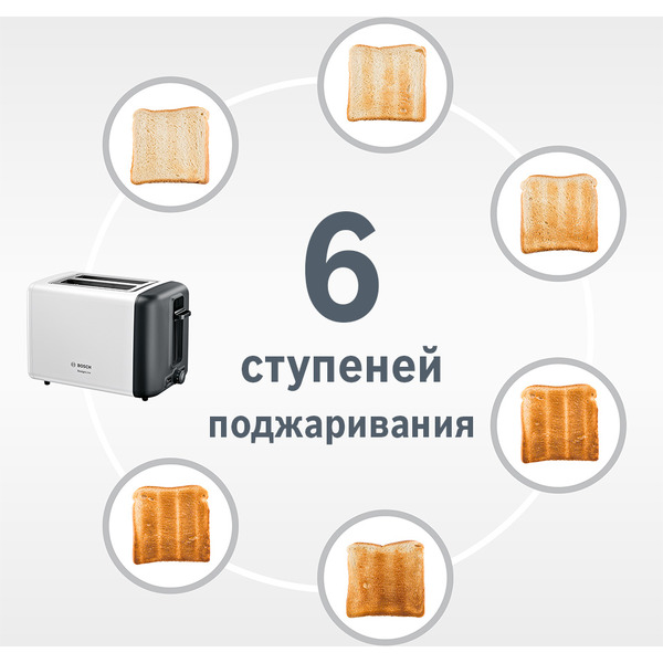 Тостер Bosch DesignLine TAT3P421