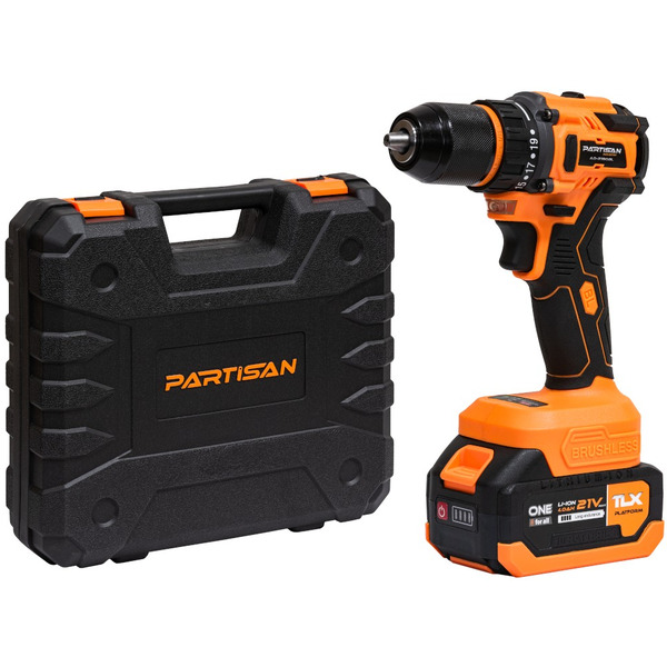 Дрель-шуруповерт Partisan AD-2180BL (с 2-мя АКБ, кейс)