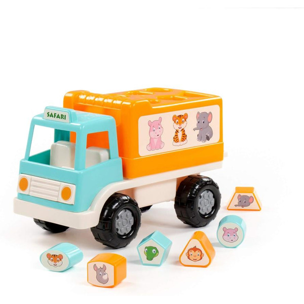 Сортер Полесье Грузовик Забава сафари 90287 (бирюзовый)