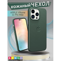 Бампер Bingo Leather для APPLE iPhone 11 Pro Max Зеленый