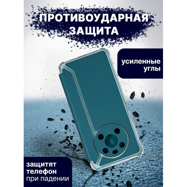 Чехол-книга Bingo Corner для HONOR X9 Зеленый