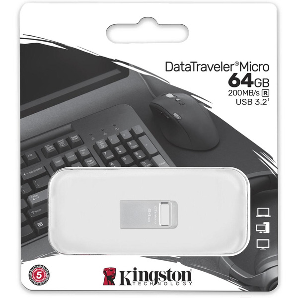 USB Flash Kingston DataTraveler Micro USB 64GB (DTMC3G2/64GB)