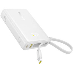 Внешний аккумулятор Baseus Picogo PPPG-1W45C Digital Display Power Bank 45W 10000mAh (белый)
