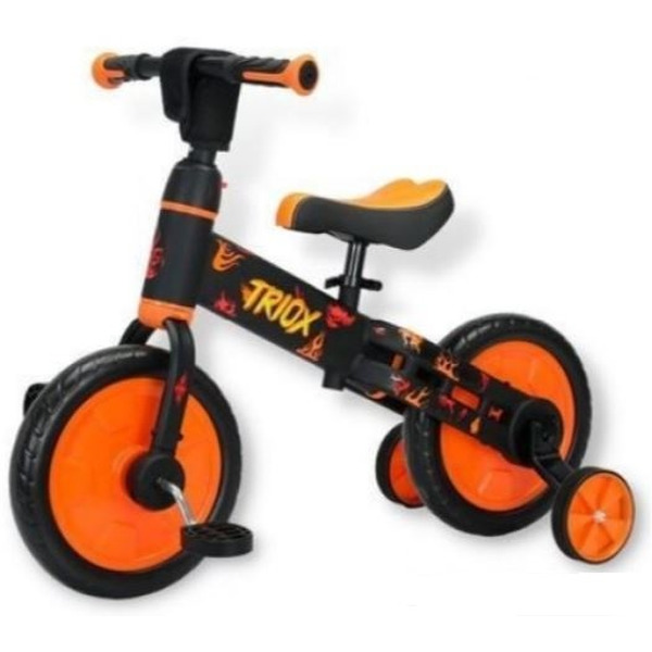 Беговел-велосипед Bubago Triox BG110-1 (черный/желтый)