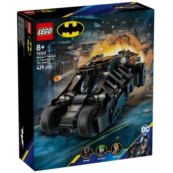 Конструктор LEGO Batman 76303 Бэтмен на Тумблере против Двуликого и Джокера