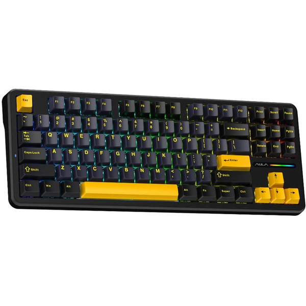 Клавиатура AULA F87 (черный/темно-синий/оранжевый)