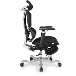 Игровое кресло myroo Game Assassin с подножкой Black (A2512W-BL)