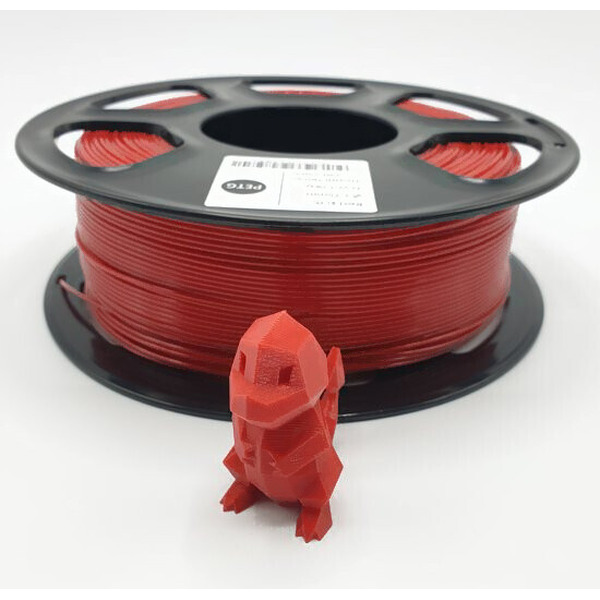 Филамент Mitek PETG 1.75мм 1000 г (красный прозрачный)