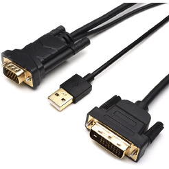 Кабель ATCOM AT9506 (DVI-VGA) 1.8 m