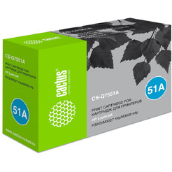 Картридж лазерный Cactus CS-Q7551A Q7551A черный (6500стр.) для HP LJ P3005/M3027/M3035