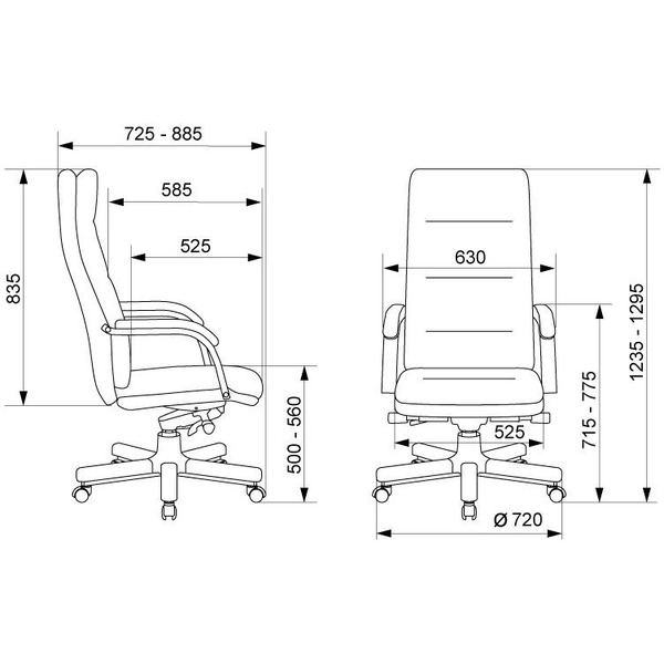 Кресло Бюрократ T-9927WALNUT (слоновая кость)
