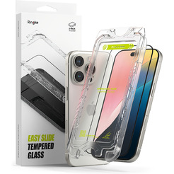 Защитное стекло RINGKE EASY SLIDE для IPHONE 16 PRO MAX BLACK (2шт)