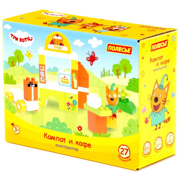 Конструктор Полесье Макси. Три кота. Компот и кафе 31260