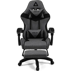Кресло офисное King Style FK-31 Anklav Fabric Black (светло-серый/черный)